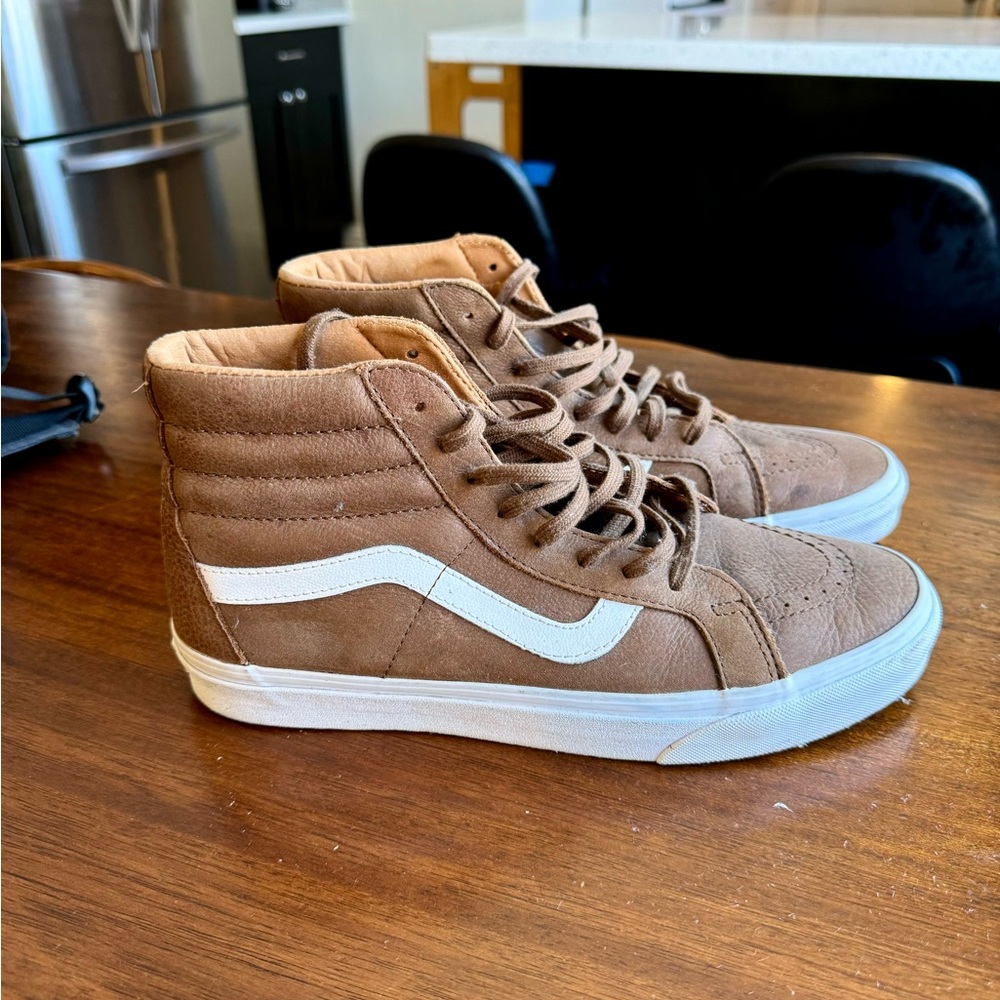 Vans Sk8-Hi brown leather